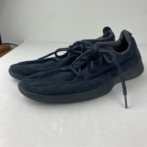Allbirds Mens 12 Dark Gray Wool Runners Lace Up Athletic - Picture 3 of 6